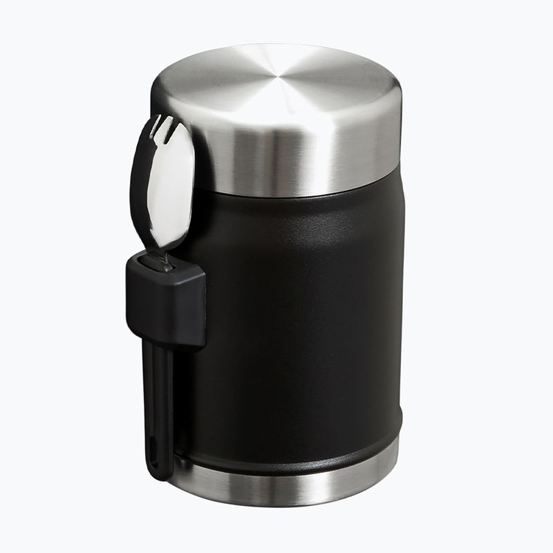 Stanley Legendary Food Jar + Spork 400 ml fekete 2.0 ételhordó termosz 2
