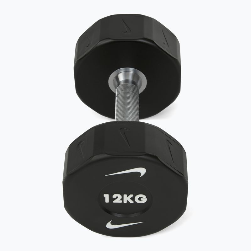 Krómozott kézisúlyzó Nike Strength Pro Urethane Dumbbell 12 kg black/white 2