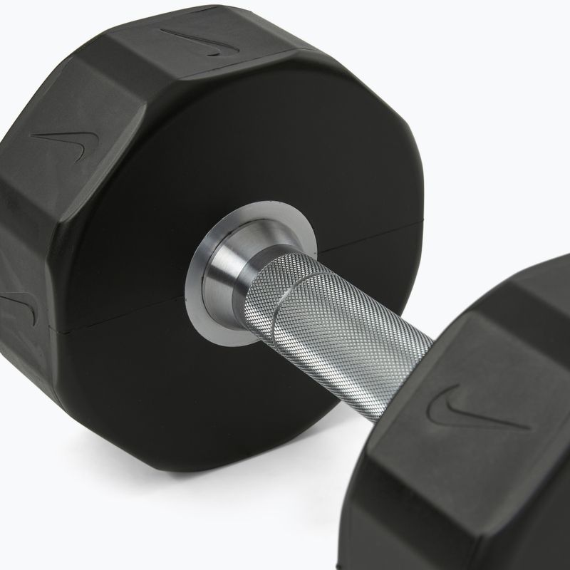 Krómozott kézisúlyzó Nike Strength Pro Urethane Dumbbell 12 kg black/white 4
