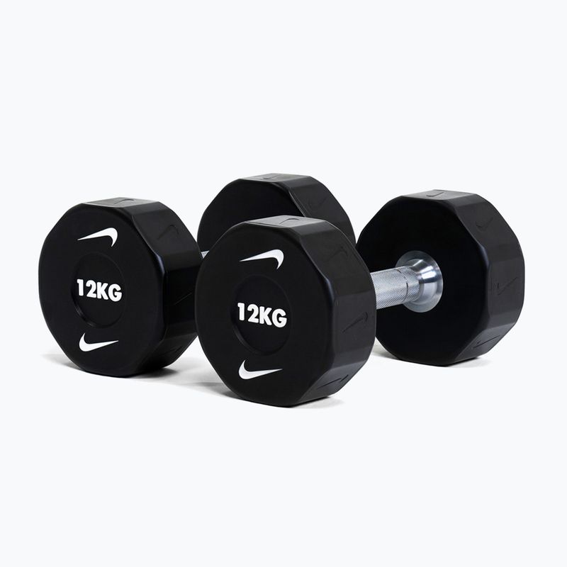 Krómozott kézisúlyzó Nike Strength Pro Urethane Dumbbell 12 kg black/white 5