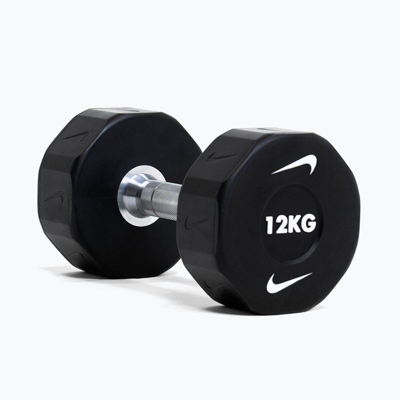 Krómozott kézisúlyzó Nike Strength Pro Urethane Dumbbell 12 kg black/white 6