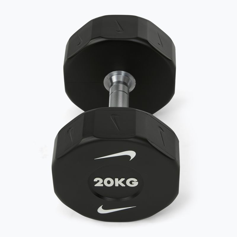 Krómozott kézisúlyzó Nike Strength Pro Urethane Dumbbell 20 kg black/white 2
