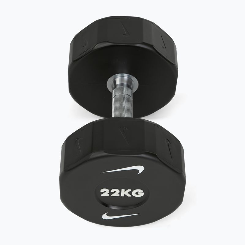 Krómozott kézisúlyzó Nike Strength Pro Urethane Dumbbell 22 kg black/white 2