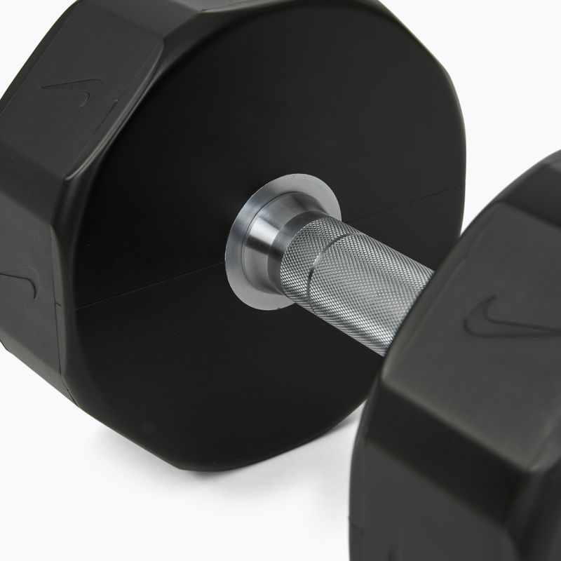 Krómozott kézisúlyzó Nike Strength Pro Urethane Dumbbell 22 kg black/white 4