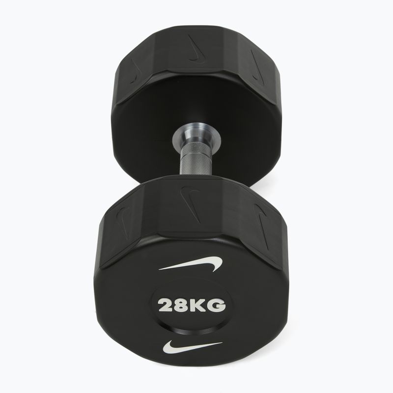Krómozott kézisúlyzó Nike Strength Pro Urethane Dumbbell 28 kg black/white 2
