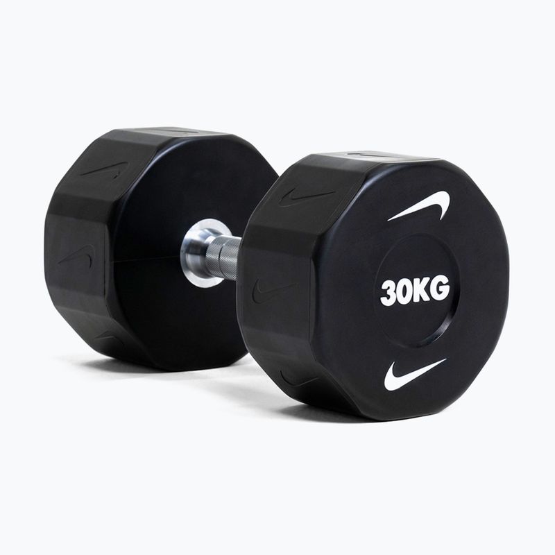 Krómozott kézisúlyzó Nike Strength Pro Urethane Dumbbell 30 kg black/white 6