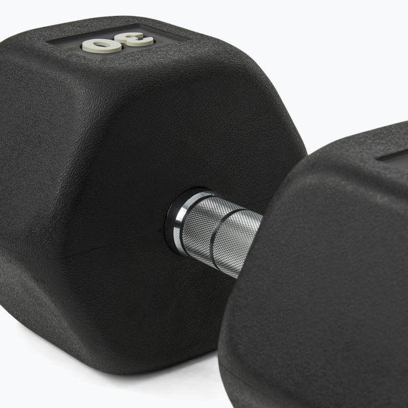 Gumírozott kézisúlyzó Nike Strength Hex Dumbbell 30 kg black/white 4
