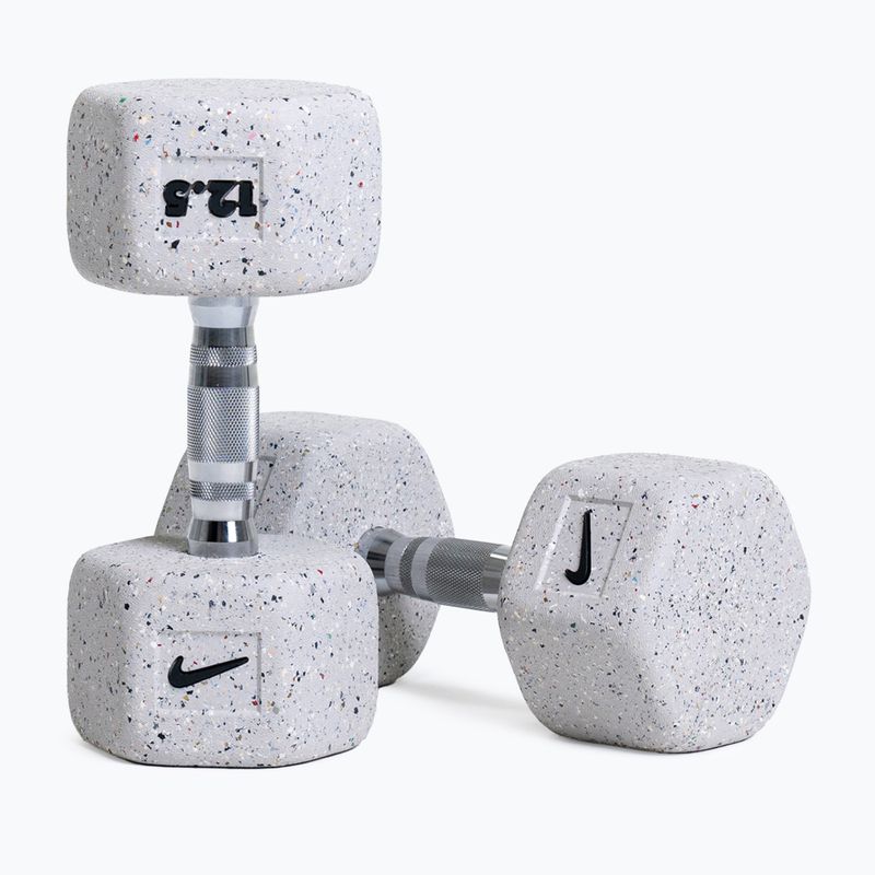 Gumírozott kézisúlyzó Nike Strength Grind Hex Dumbbell 12,5 kg wolf grey 5