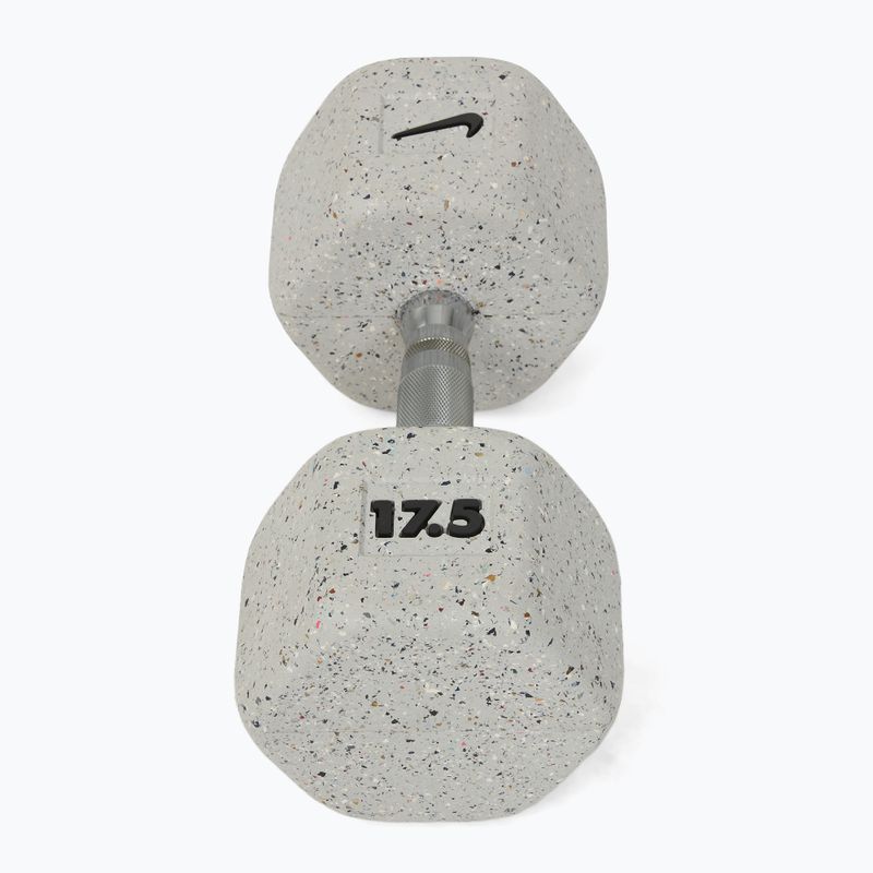 Gumírozott kézisúlyzó Nike Strength Grind Hex Dumbbell 17,5 kg wolf grey 2
