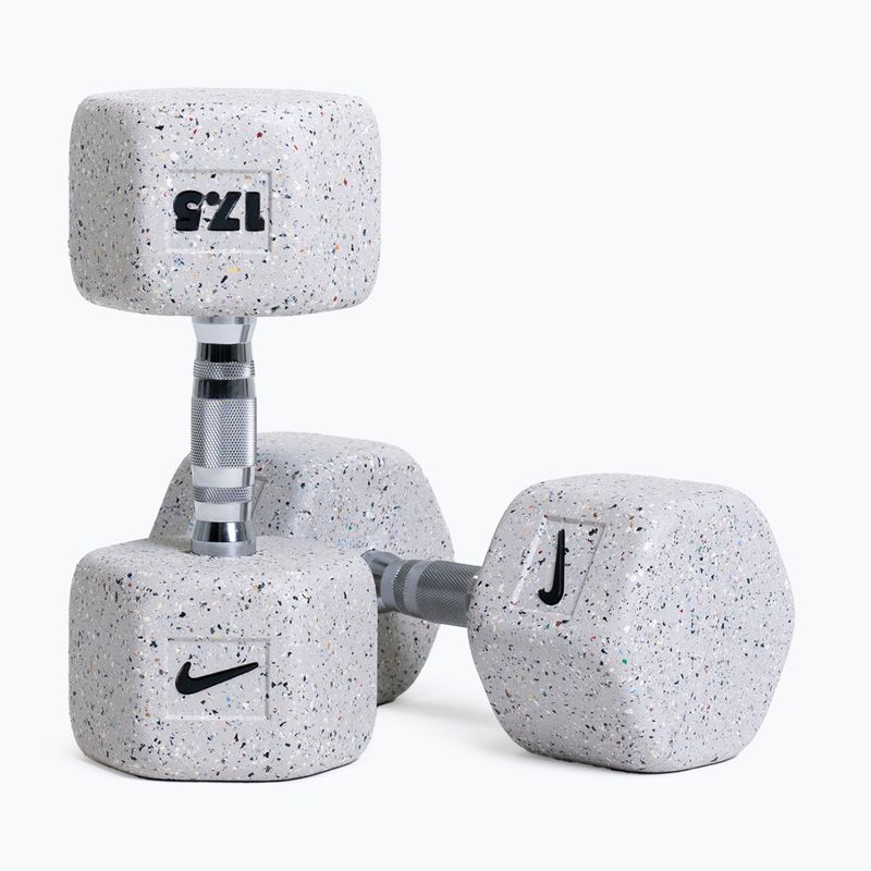 Gumírozott kézisúlyzó Nike Strength Grind Hex Dumbbell 17,5 kg wolf grey 5