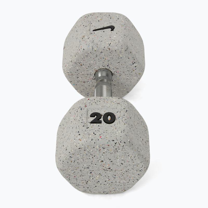Gumírozott kézisúlyzó Nike Strength Grind Hex Dumbbell 20 kg wolf grey 2