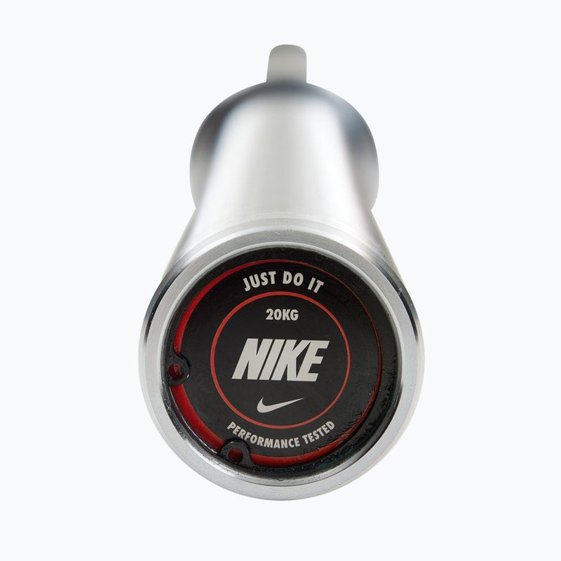Egyenes rúd Nike Strength Hard Chrome Barbell chrome swoosh 5