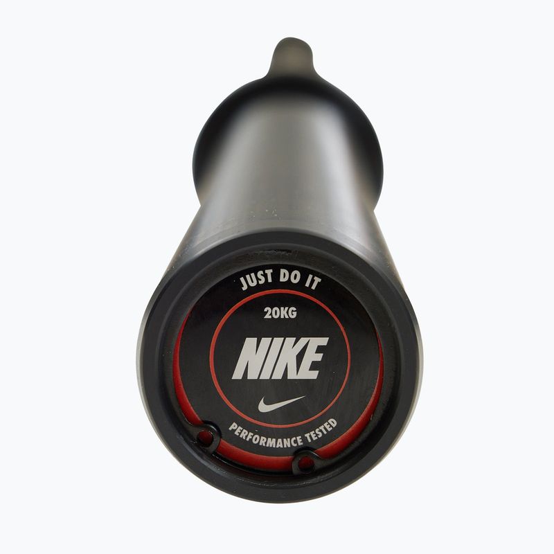 Egyenes rúd Nike Strength Chrome Barbell black chrome swoosh 5