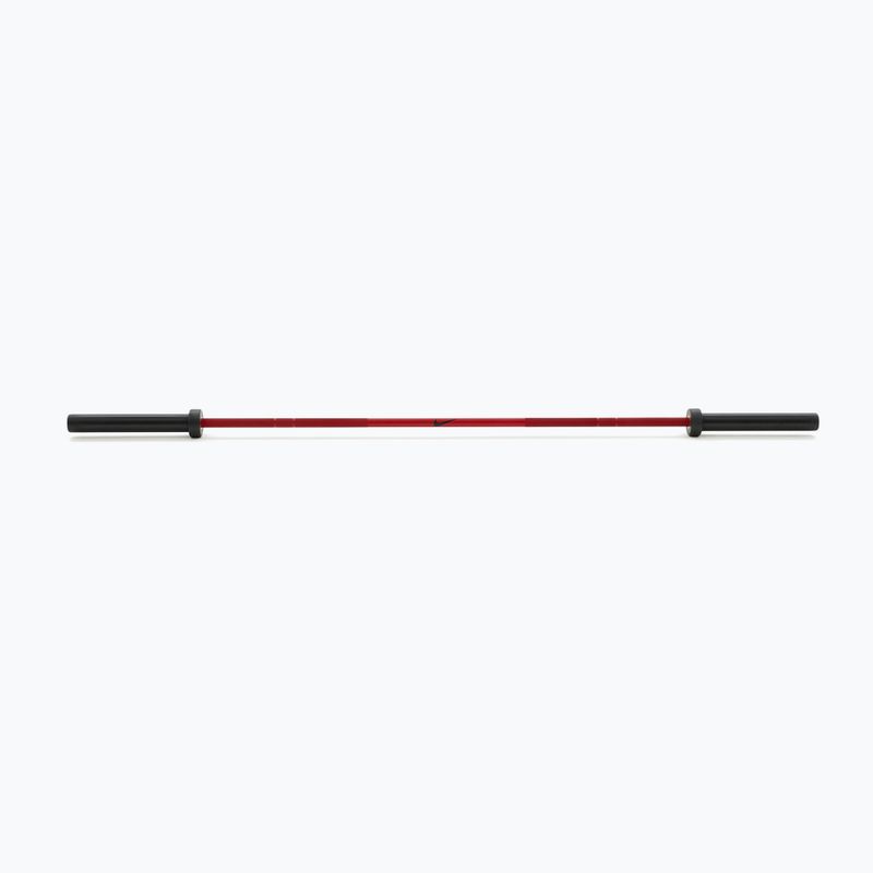 Egyenes súlyzórúd Nike Strength Coated Premium Barbell red swoosh 2