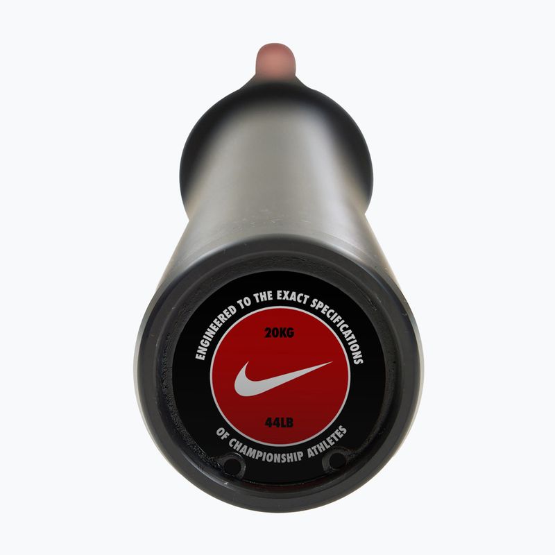 Egyenes súlyzórúd Nike Strength Coated Premium Barbell red swoosh 6