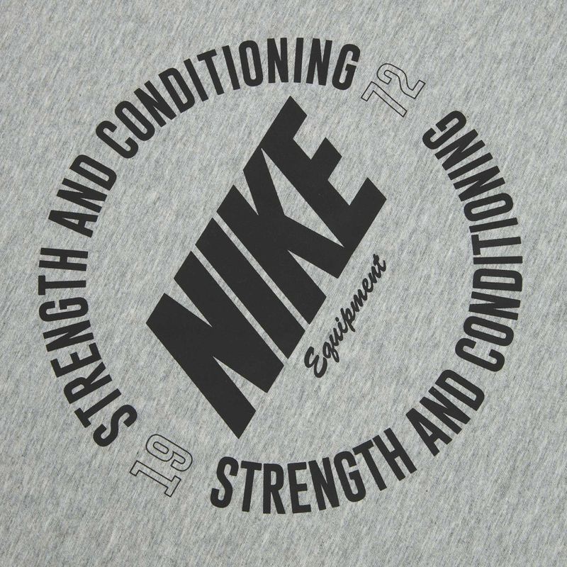 Férfi edző póló Nike Strength S&C Dri-Fit heather grey/black 4