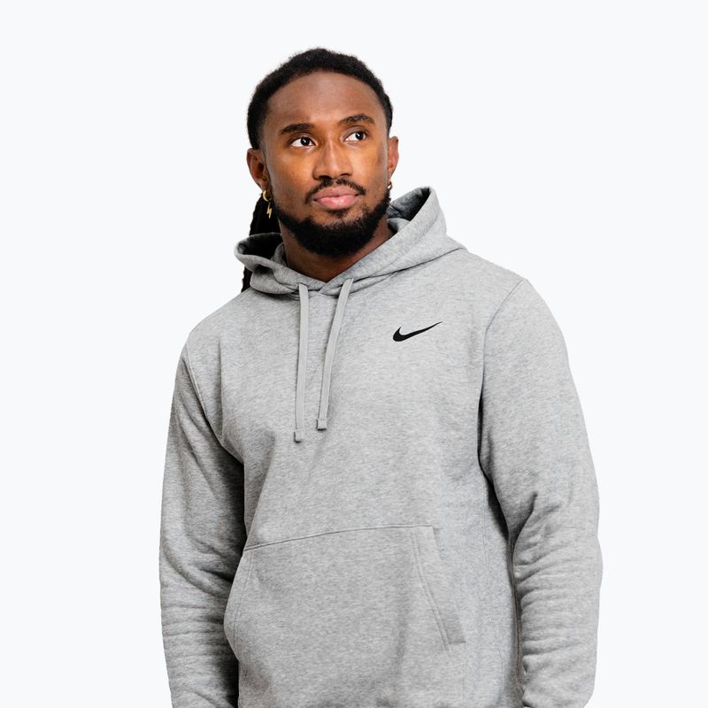 Férfi pulóver Nike Strength S&C Hoodie heather grey/black 4