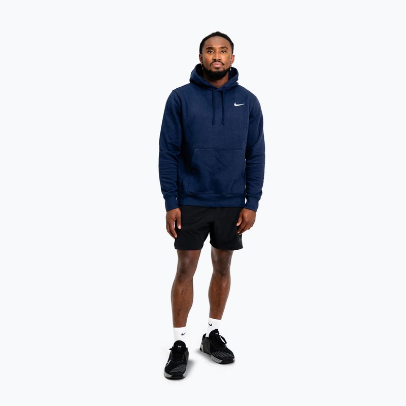Férfi pulóver Nike Strength S&C Hoodie navy/white 2