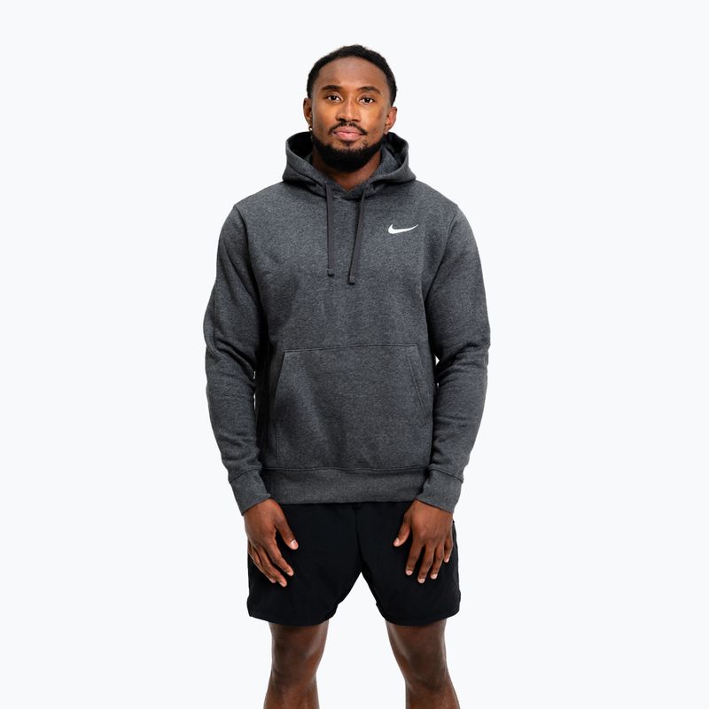 Férfi pulóver Nike Strength S&C Hoodie charcoal/white