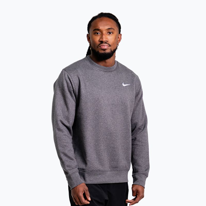 Férfi pulóver Nike Strength S&C Crewneck charcoal/white