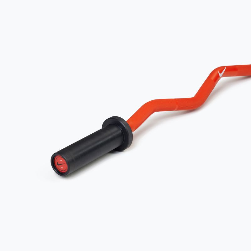 Hajlított rúd Nike Strength Shield Curl Bar orange 2