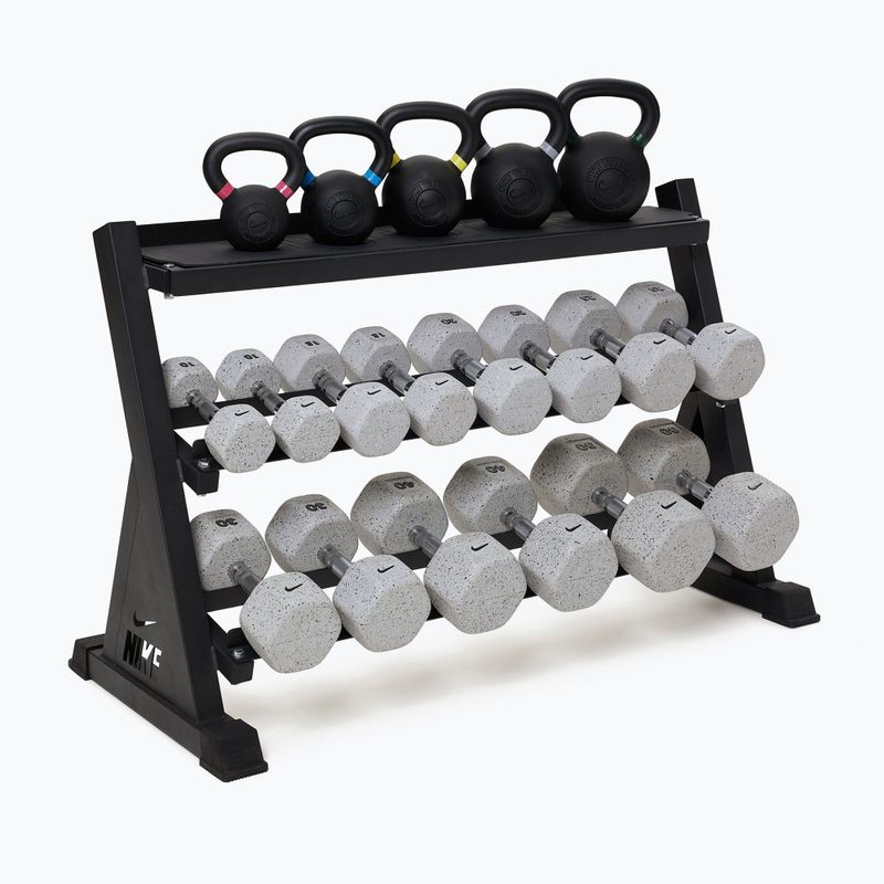 Kézisúlyzó- és girjatartó állvány Nike Strength Dumbbell & Kettlebell Storage Rack black 4
