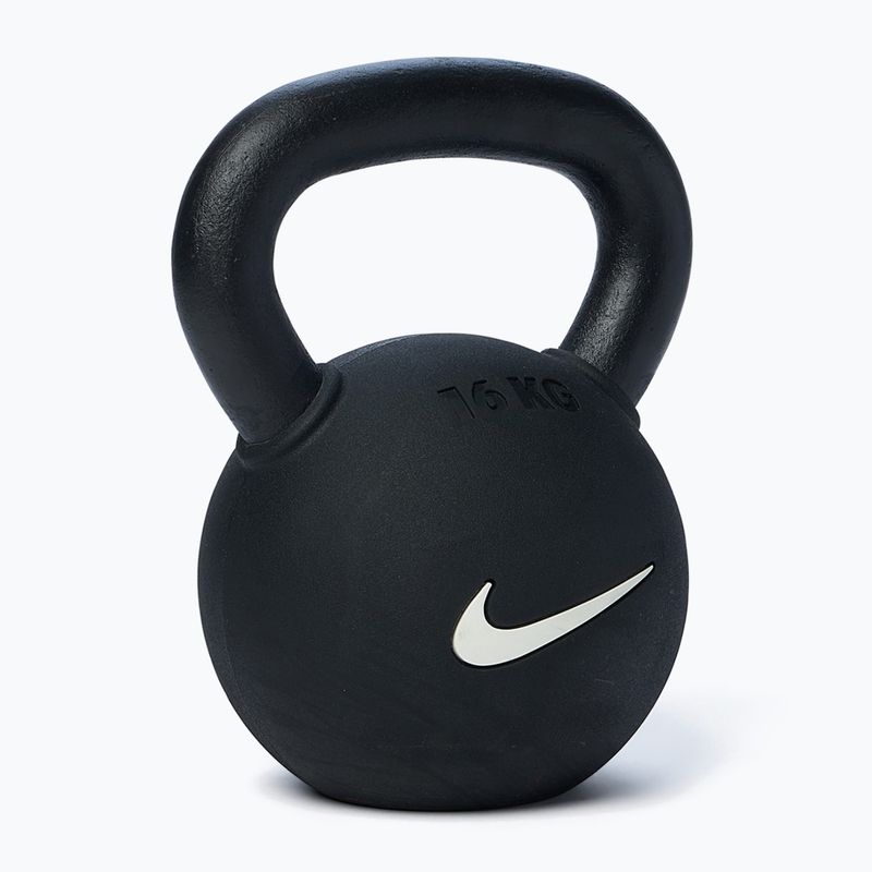 Kettlebell Nike Strength Rubber Coated 16 kg black/white 2