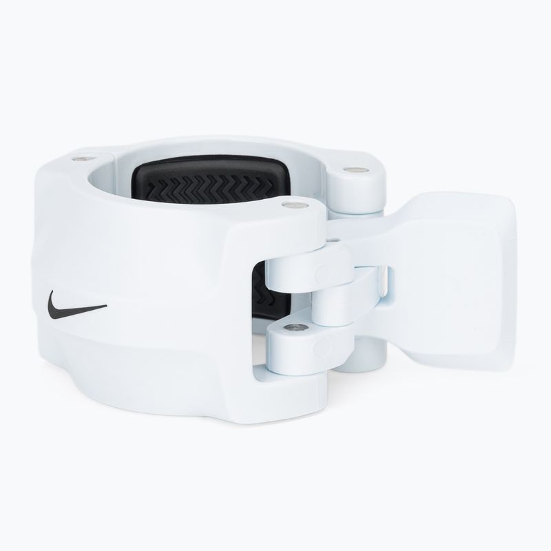 Súlyzórögzítők Nike Strength Barbell Collars 2 pcs. white/black 2