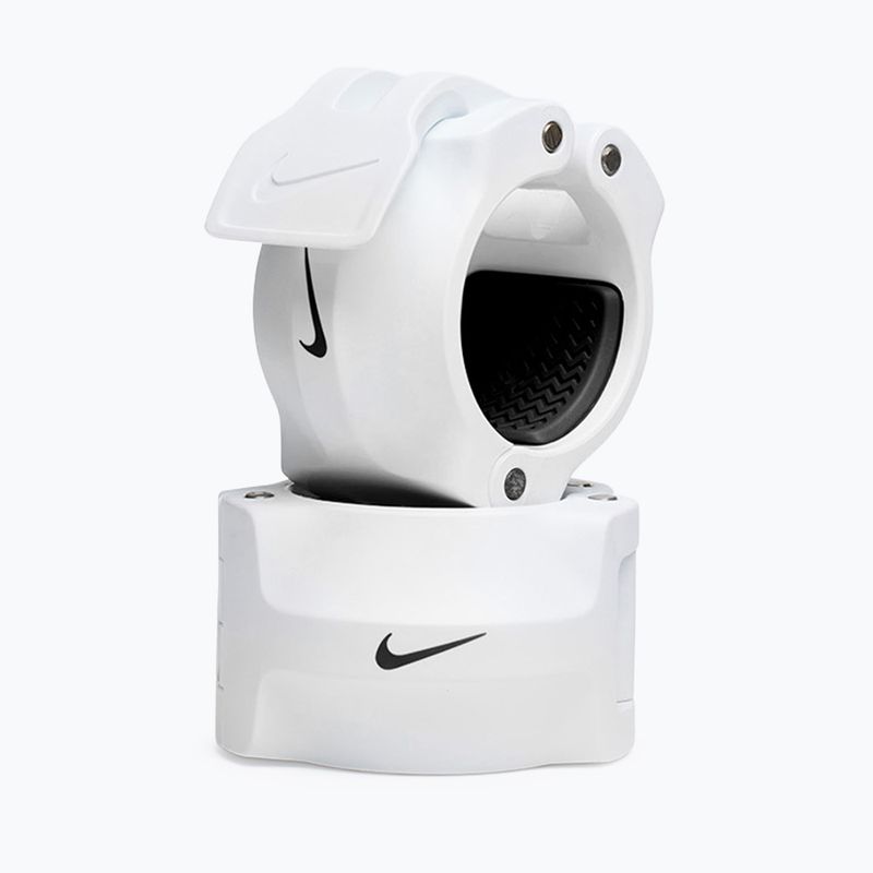 Súlyzórögzítők Nike Strength Barbell Collars 2 pcs. white/black 5