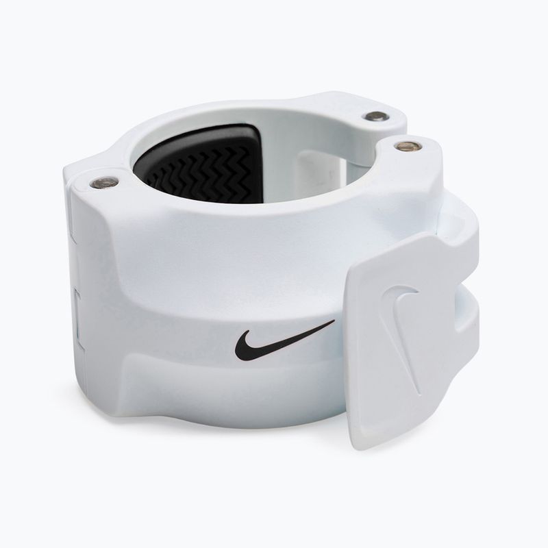 Súlyzórögzítők Nike Strength Barbell Collars 2 pcs. white/black 8