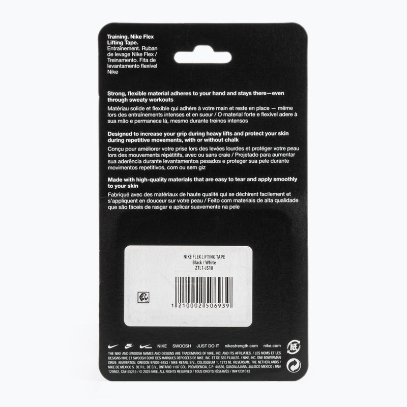 Kohéziós rugalmas kötés Nike Strenght Flex Lifting Tape black/white 2