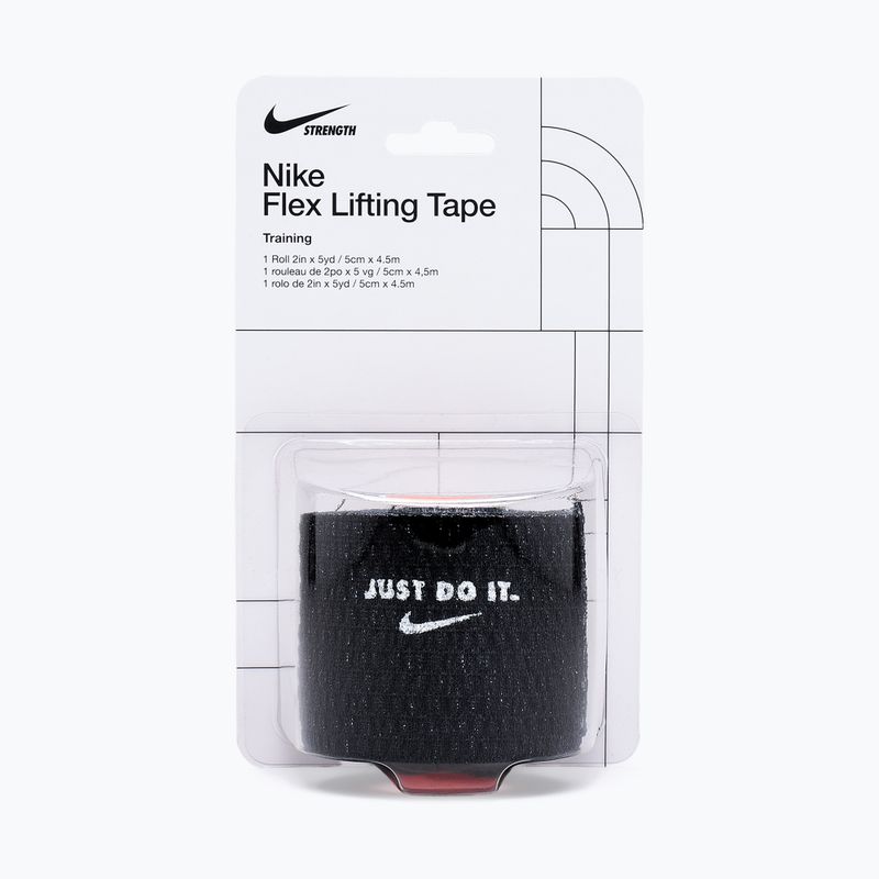 Kohéziós rugalmas kötés Nike Strenght Flex Lifting Tape black/white 7