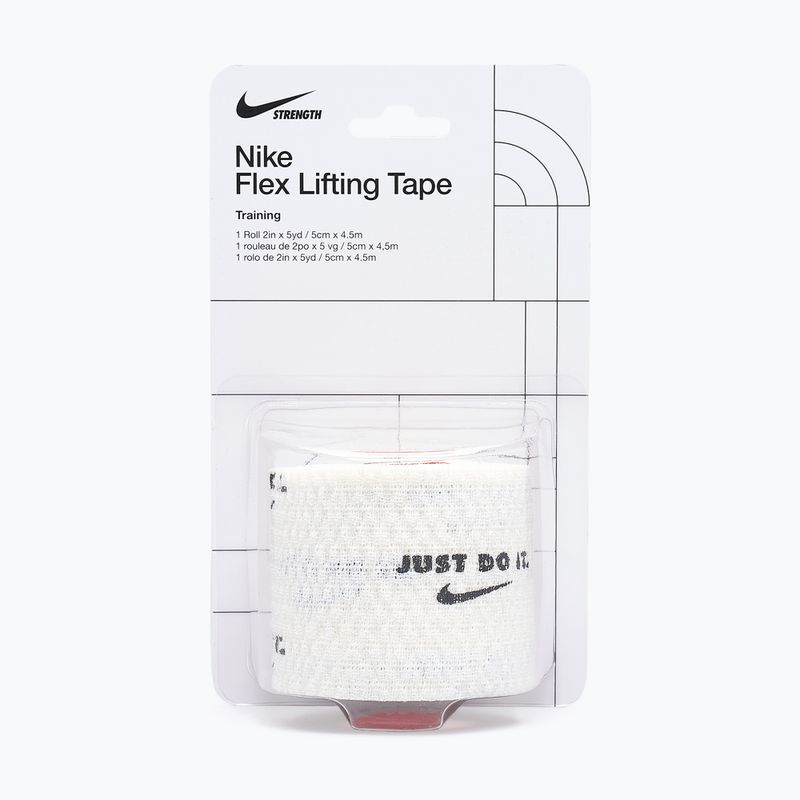 Kohéziós rugalmas kötés Nike Strenght Flex Lifting Tape white/black 5