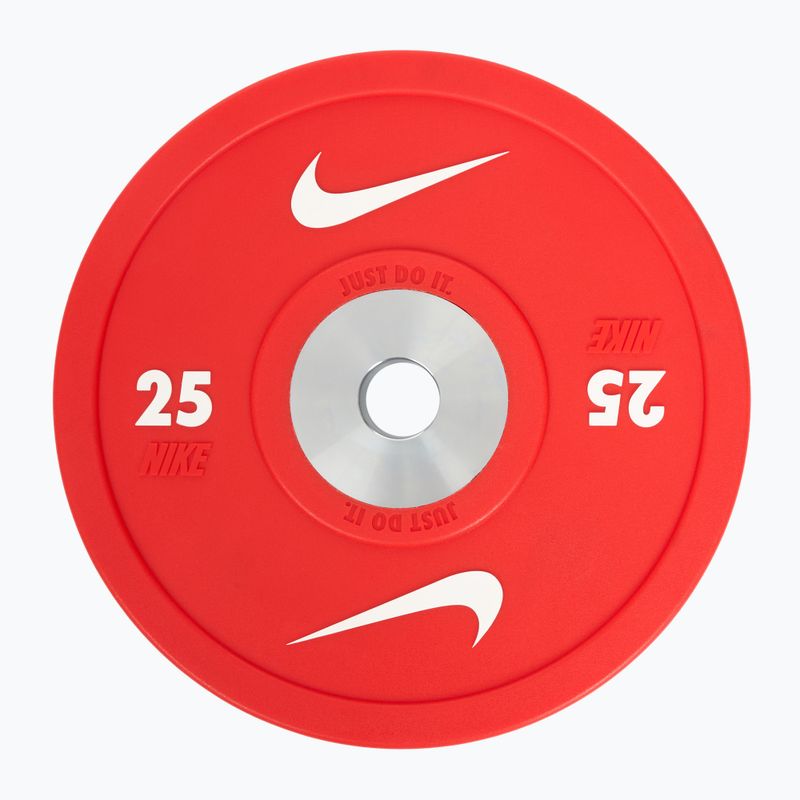 Lökhárító terhelés Nike Strength Pro Urethane Bumper Plates 25 kg red/white 2