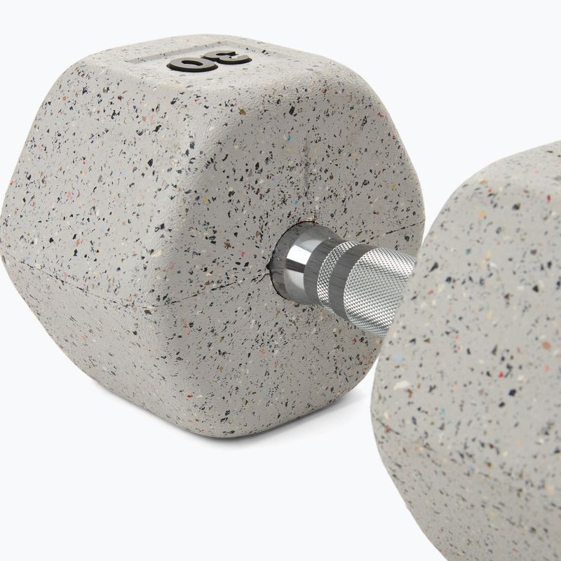Gumizott kézi súlyzó Nike Strength Grind Dumbbell 30 kg wolf grey 4