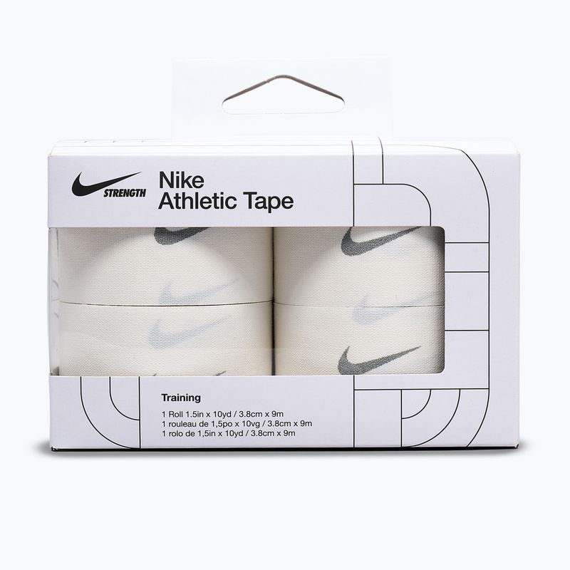 Nike Strenght Athletic Tape 4 db fehér/szürke kohéziós elasztikus kötés