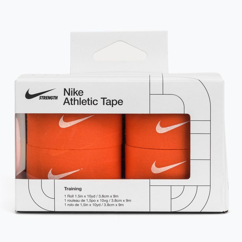 Kohéziós rugalmas kötés Nike Strenght Athletic Tape orange/white 3