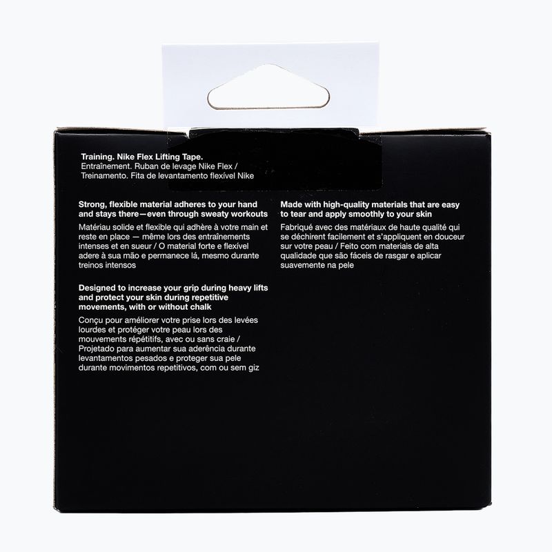 Kohéziós rugalmas kötés Nike Strenght Flex Lifting Tape white/black 3