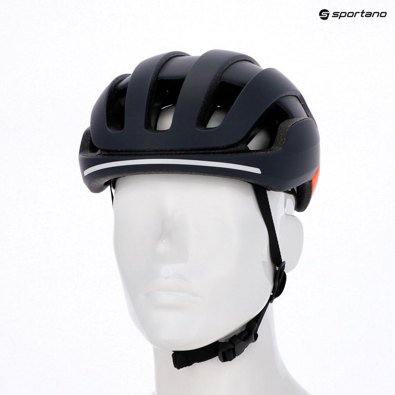 Kerékpáros sisak POC Omne Beacon MIPS apatit navy matt/fluoreszkáló narancs matt 6