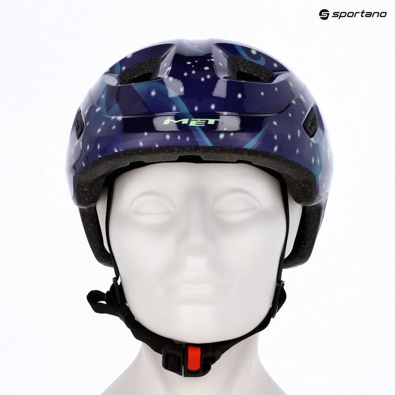 Gyermek kerékpáros sisak MET Hooray space glow in the dark 7