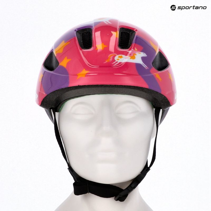 Gyermek kerékpáros sisak Lazer Pnut 2.0 KinetiCore purple pony 8
