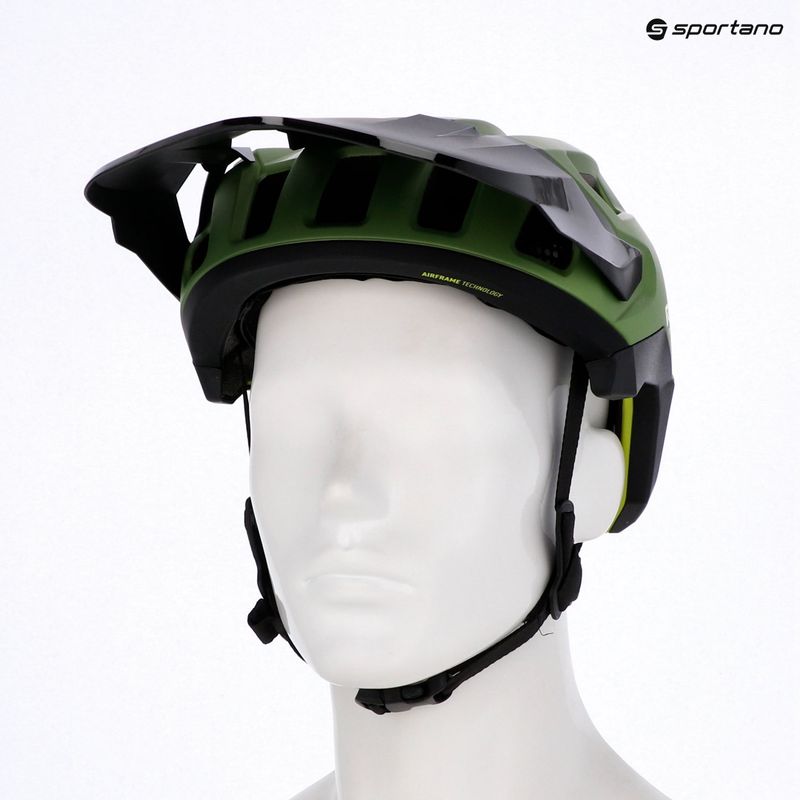 Kerékpáros sisak Rudy Project Terraform met.olive/black/acid green matte 10