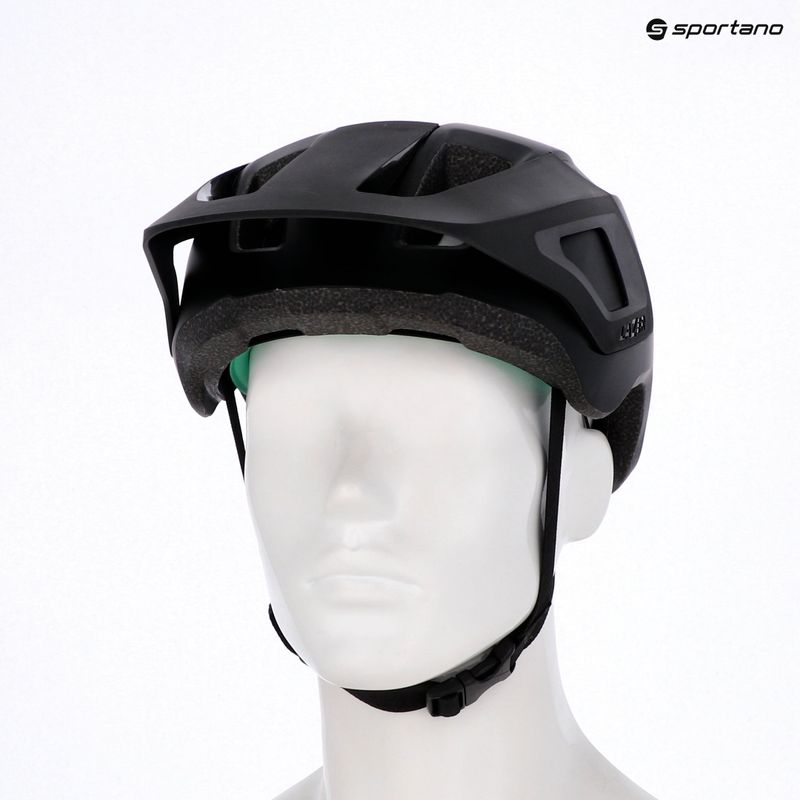 Lazer Lupo KinetiCore matt fekete kerékpáros sisak 8