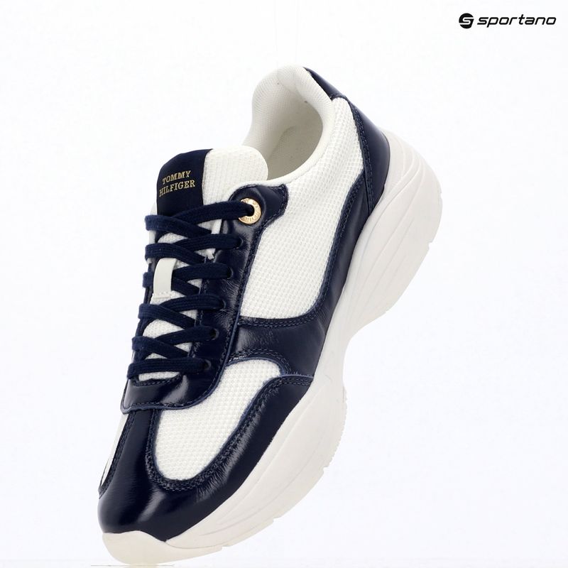Női cipők Tommy Hilfiger ModernRunner Shiny Leather yale navy 9