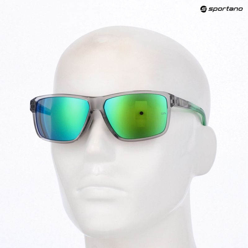 Férfi Under Armour Kickoff/G S3 szürke zöld/zöld többrétegű napszemüveg 10