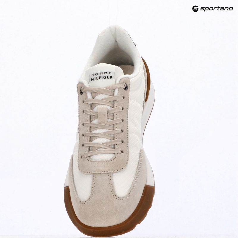 Férfi cipők Tommy Hilfiger Retro Runner Mesh Suede Mix classic stone 9