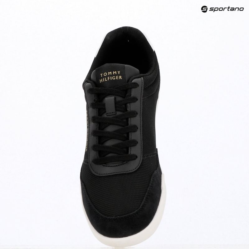 Férfi cipők Tommy Hilfiger Low Pro Cupsole Nylon Suede Mix black 9