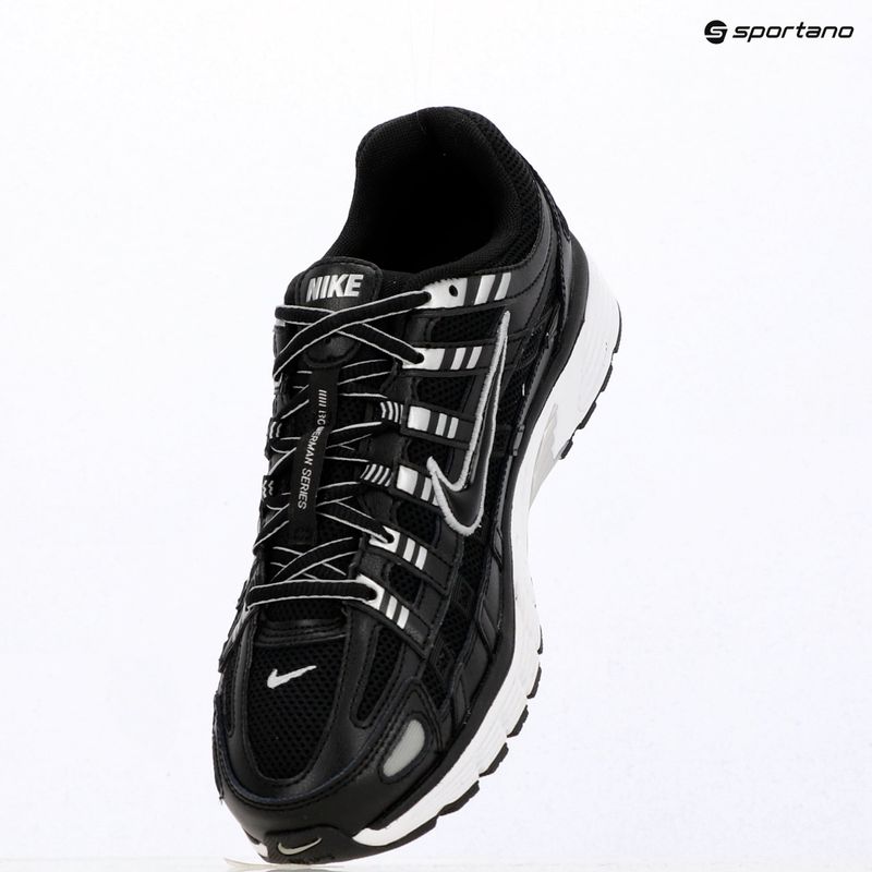 Férfi cipők Nike P-6000 black/white/metallic silver/black 7