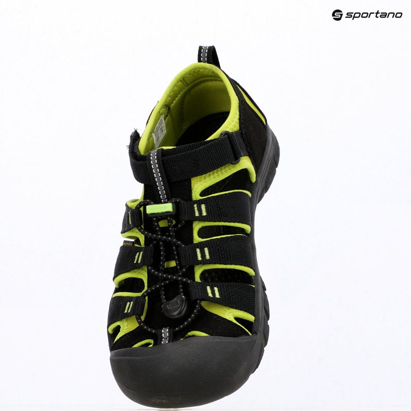 Gyerek szandálok KEEN Newport H2 black/lime green 7