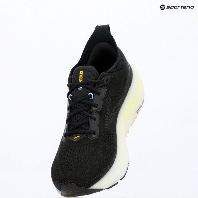 Férfi futócipők Brooks Glycerin 23 black/cyber yellow/nightlife 7